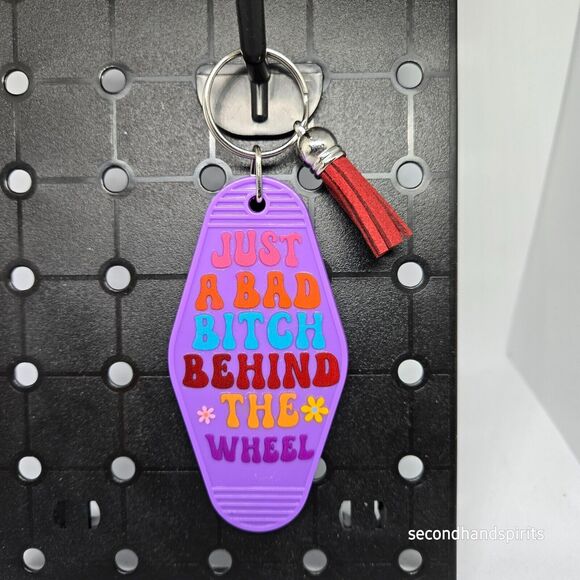 Nostalgic Classic Motel Keychain Just a bad ...... behind the wheel - Picture 1 of 1